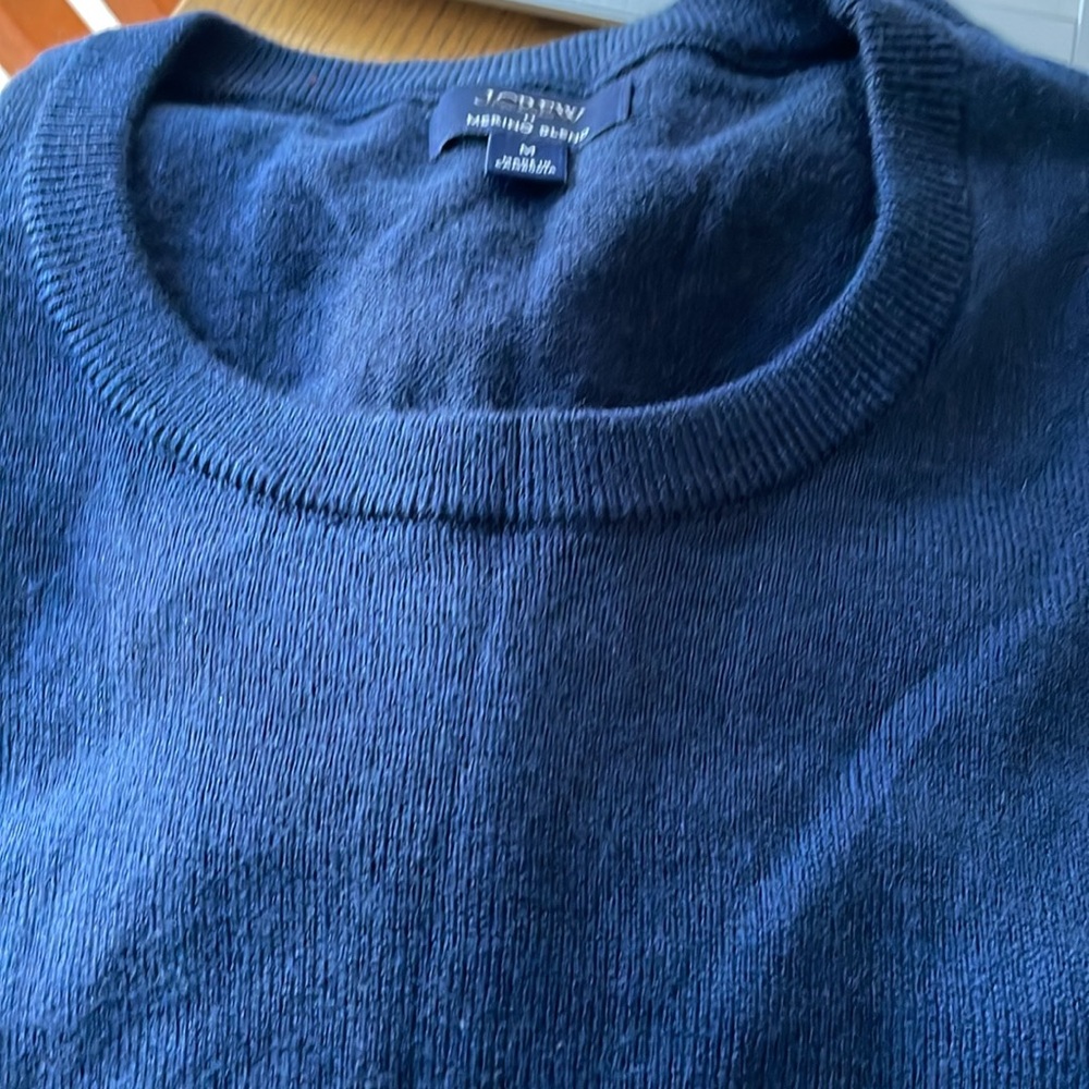 J Crew Merino Wool Blend Crewneck Sweater Size Medium NWOT - Picture 5 of 6